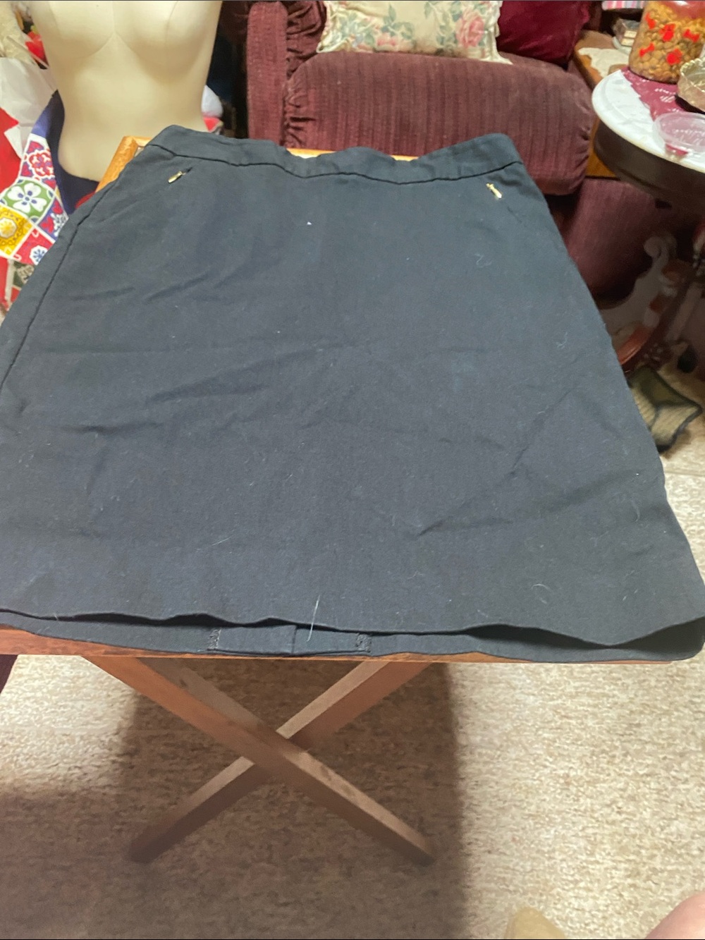 Jr size 4 The Limited Black Mini Skirt with Subtle Zip Detail